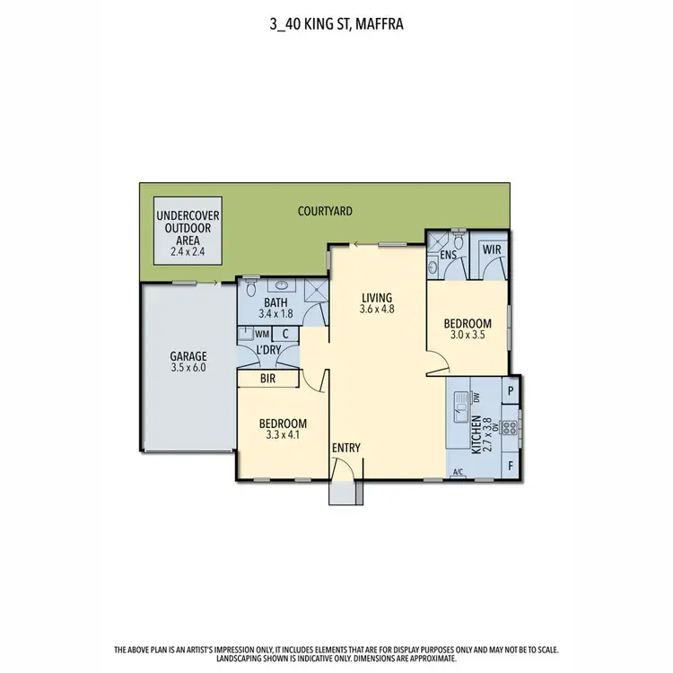 Floorplan of Homely unit listing, 3/40 King Street, Maffra VIC 3860