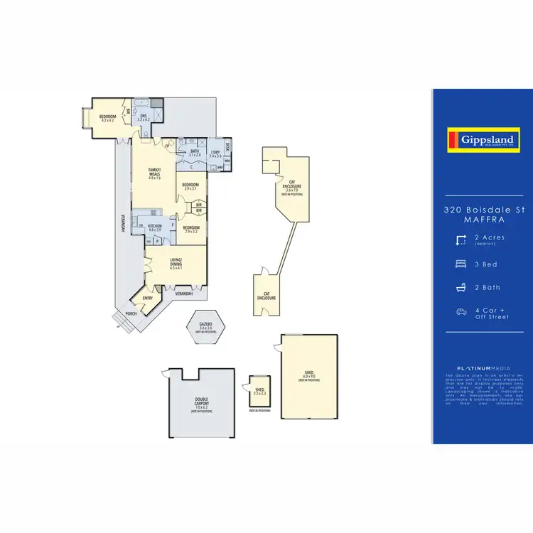Floorplan of Homely house listing, 320 Boisdale Street, Maffra VIC 3860