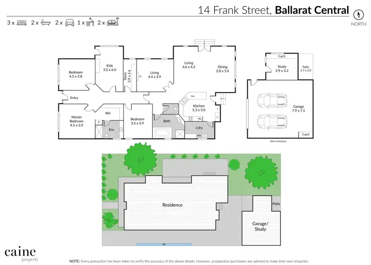 Floorplan of Homely house listing, 14 Frank Street, Ballarat Central VIC 3350