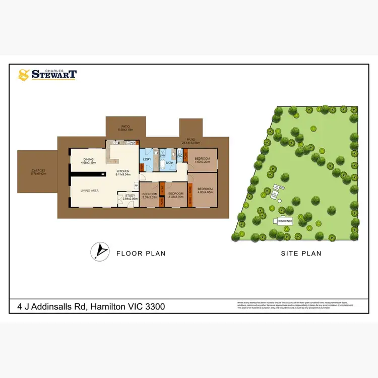Floorplan of Homely house listing, 4 J Addinsalls Road, Hamilton VIC 3300