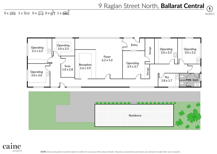 Floorplan of Homely house listing, 9 Raglan Street North, Ballarat Central VIC 3350
