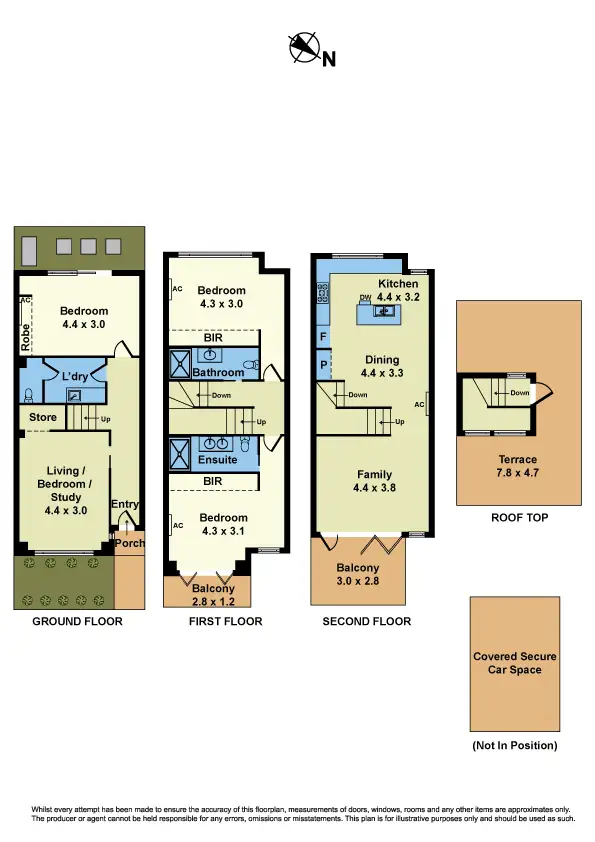 Floorplan of Homely townhouse listing, 135E Railway Place, Williamstown VIC 3016