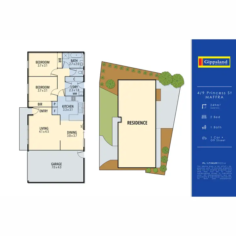 Floorplan of Homely unit listing, 4/9 Princess Street, Maffra VIC 3860