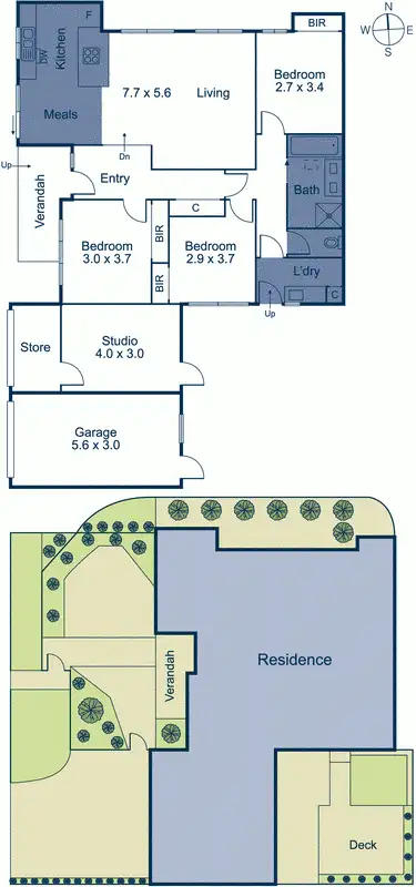 Floorplan of Homely unit listing, 1/239 Blackburn Road, Blackburn South VIC 3130