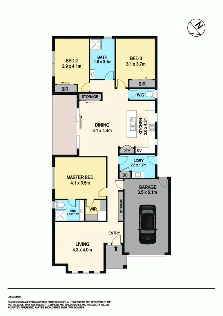 Floorplan of Homely townhouse listing, 29 Monastery Drive, Wendouree VIC 3355