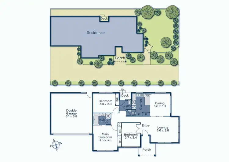 Floorplan of Homely unit listing, 1/24 Moore Street, Box Hill South VIC 3128