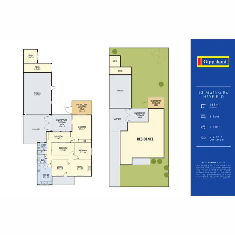 Floorplan of Homely house listing, 33 Maffra Road, Heyfield VIC 3858