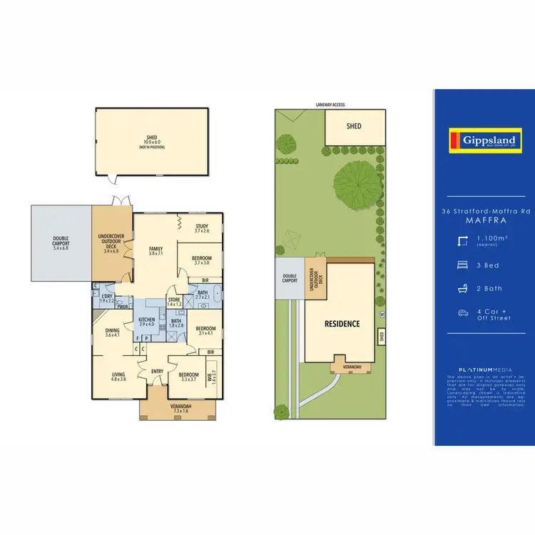 Floorplan of Homely house listing, 36 Stratford Road, Maffra VIC 3860