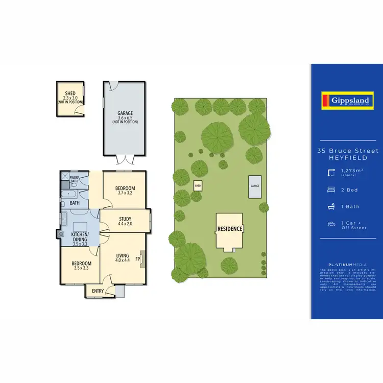 Floorplan of Homely house listing, 35 Bruce Street, Heyfield VIC 3858