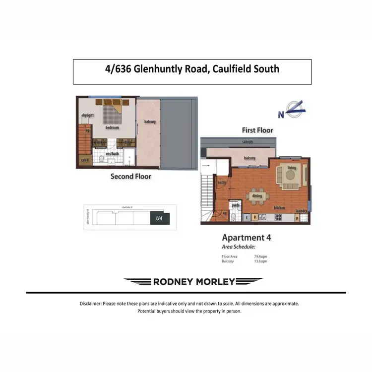 Floorplan of Homely apartment listing, 4/636 Glenhuntly Road, Caulfield South VIC 3162