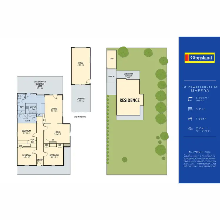Floorplan of Homely house listing, 10 Powerscourt Street, Maffra VIC 3860