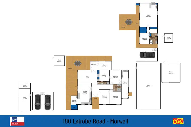 Floorplan of Homely house listing, 180 Latrobe Rd, Morwell VIC 3840
