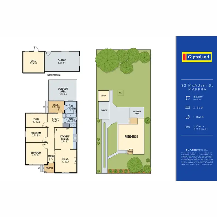 Floorplan of Homely house listing, 92 McAdam Street, Maffra VIC 3860