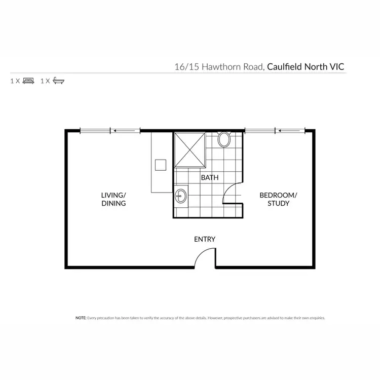 Floorplan of Homely unit listing, 16/15 Hawthorn Road, Caulfield North VIC 3161