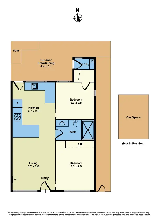 Floorplan of Homely unit listing, 5/79 Kernot Street, South Kingsville VIC 3015