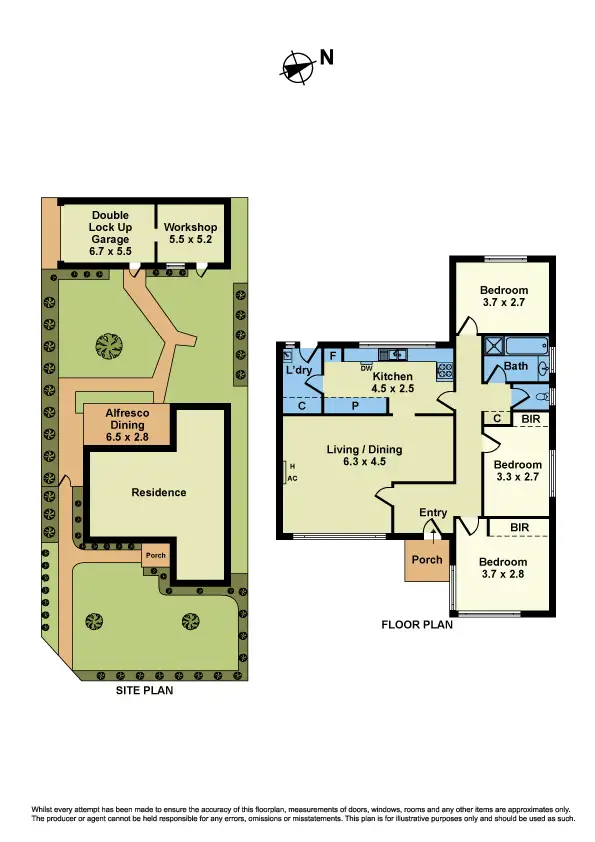 Floorplan of Homely house listing, 13 First Avenue, Altona North VIC 3025