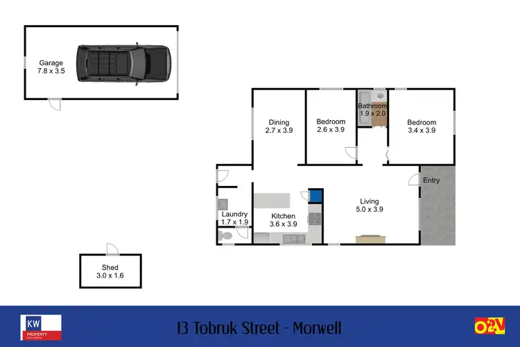 Floorplan of Homely house listing, 13 Tobruk Street, Morwell VIC 3840