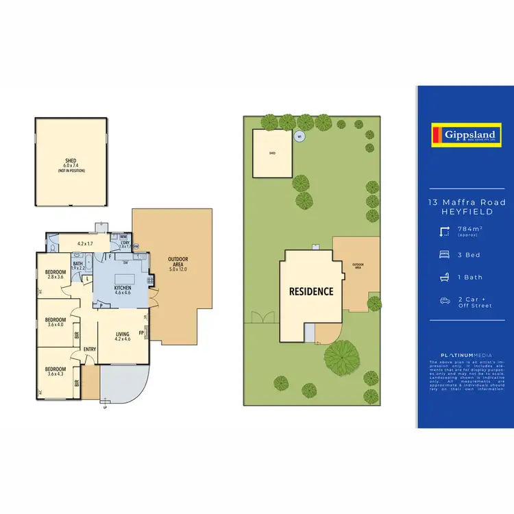 Floorplan of Homely house listing, 13 Maffra Road, Heyfield VIC 3858