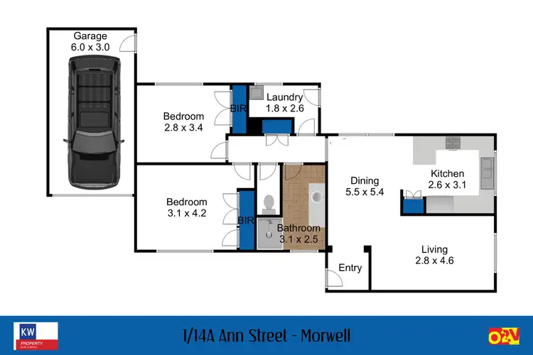 Floorplan of Homely unit listing, Unit 1/14A Ann Street, Morwell VIC 3840