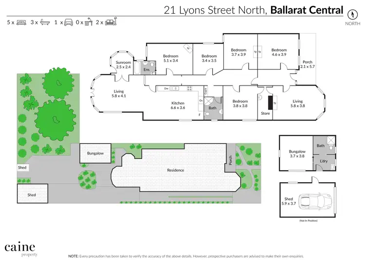 Floorplan of Homely house listing, 21 Lyons Street North, Ballarat Central VIC 3350