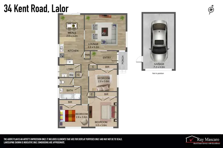 Floorplan of Homely house listing, 34 Kent Road, Lalor VIC 3075