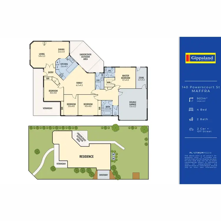 Floorplan of Homely house listing, 140 Powerscourt Street, Maffra VIC 3860