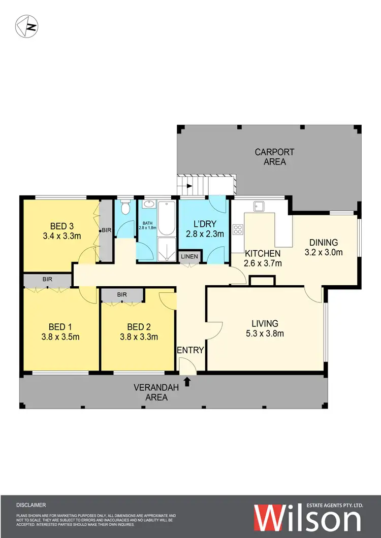 Floorplan of Homely house listing, 828 Darling Street, Redan VIC 3350