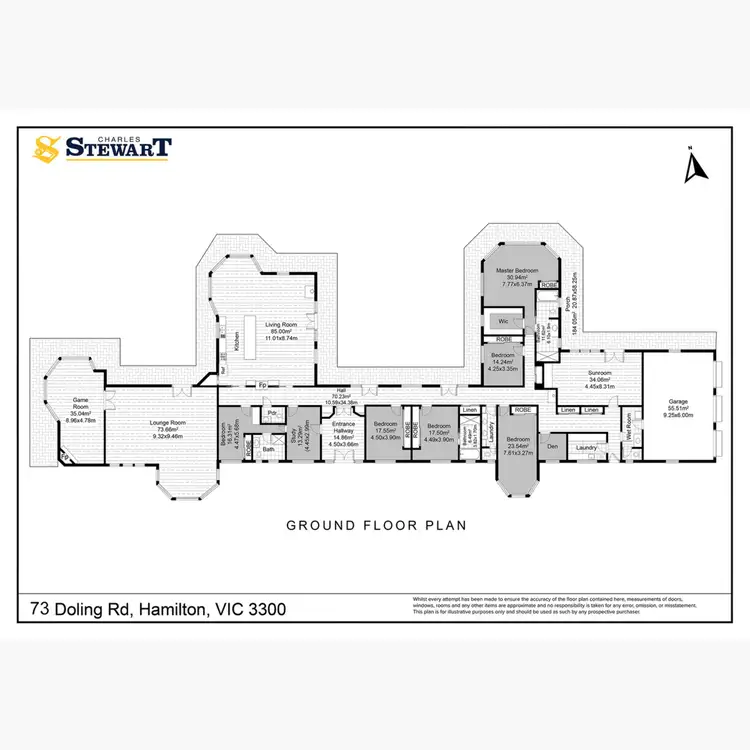 Floorplan of Homely house listing, 73 Doling Road, Hamilton VIC 3300