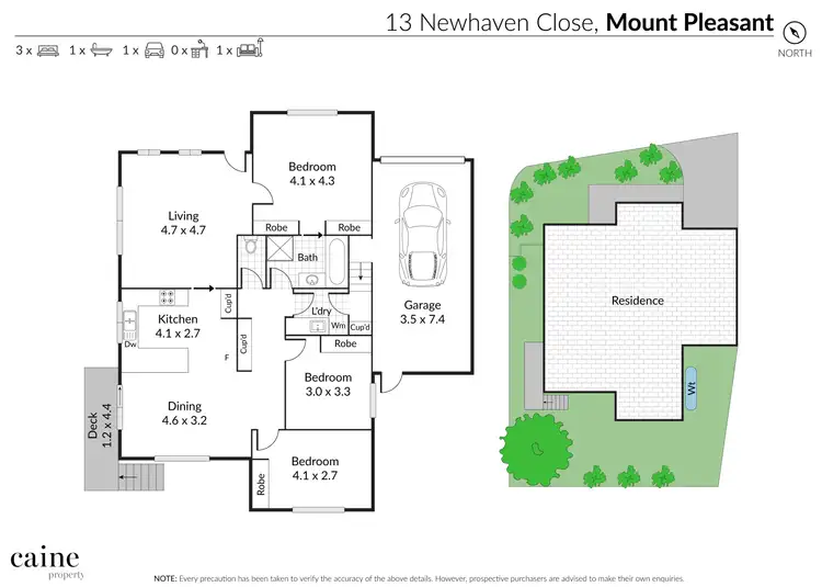 Floorplan of Homely townhouse listing, 13 Newhaven Close, Mount Pleasant VIC 3350