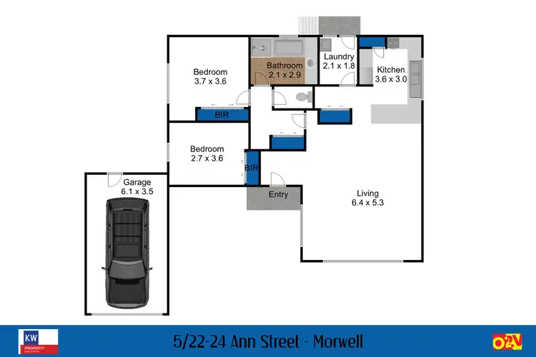 Floorplan of Homely unit listing, Unit 5/22-24 Ann St, Morwell VIC 3840