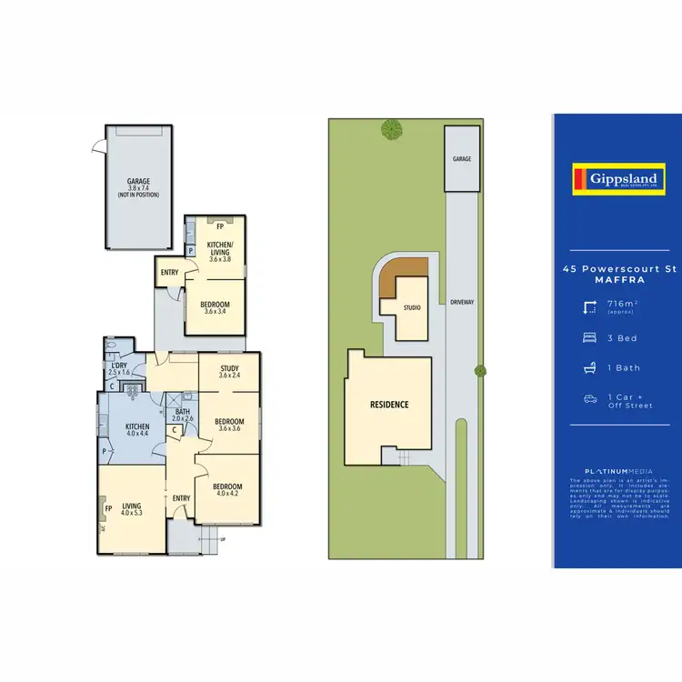 Floorplan of Homely house listing, 45 Powerscourt Street, Maffra VIC 3860