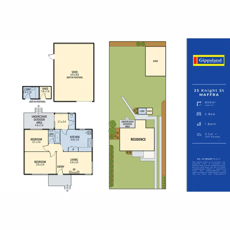 Floorplan of Homely house listing, 25 Knight Street, Maffra VIC 3860