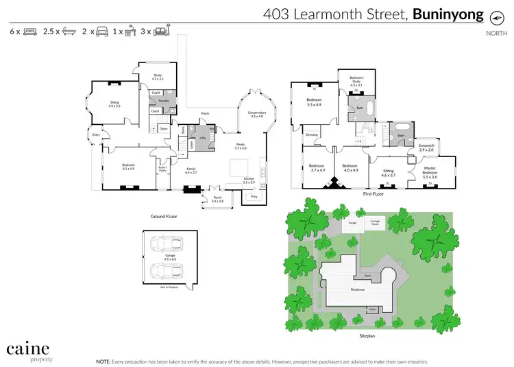 Floorplan of Homely house listing, 403 Learmonth Street, Buninyong VIC 3357