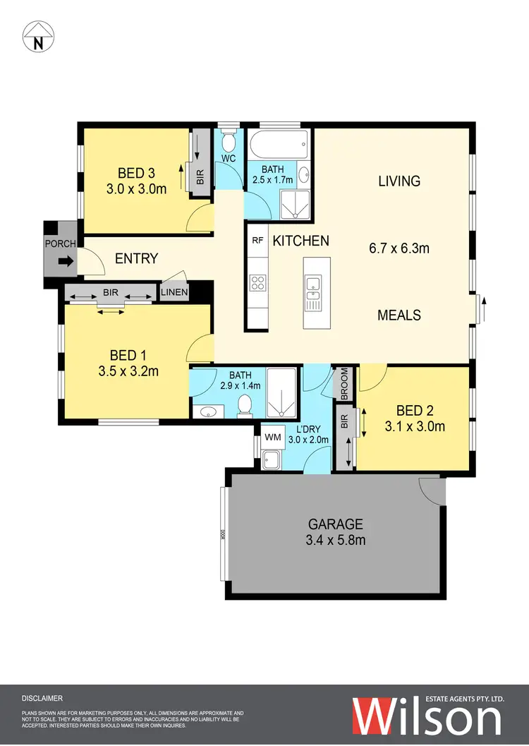 Floorplan of Homely townhouse listing, 6/209 Tinworth Avenue, Mount Clear VIC 3350
