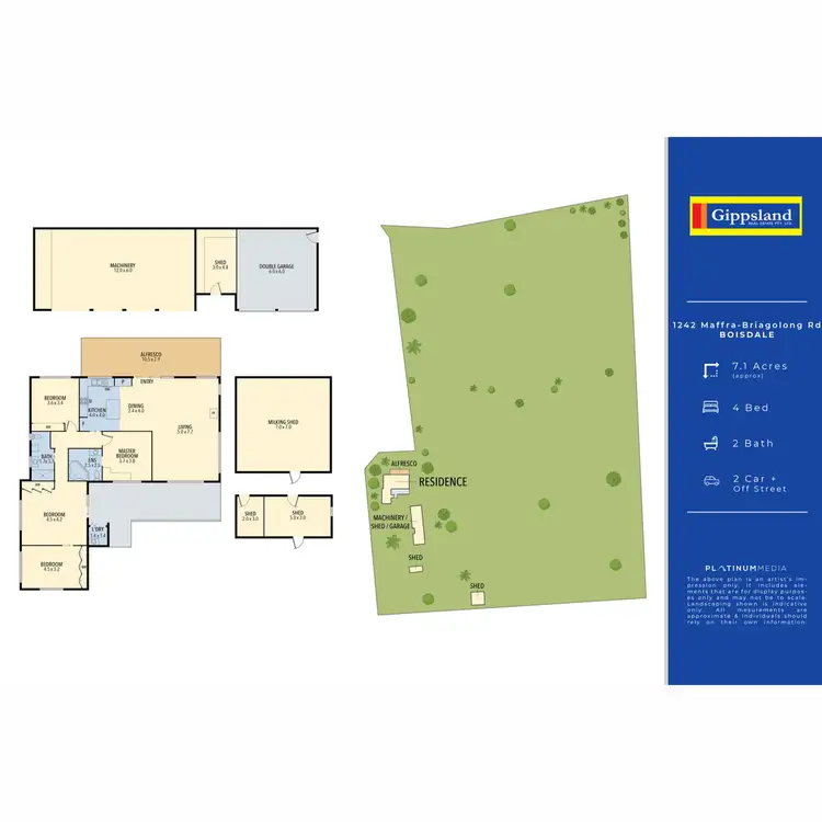 Floorplan of Homely rural property listing, 1242 Maffra-Briagolong Road, Boisdale VIC 3860