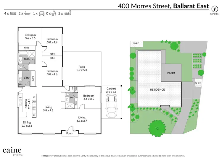 Floorplan of Homely house listing, 400 Morres Street, Ballarat East VIC 3350