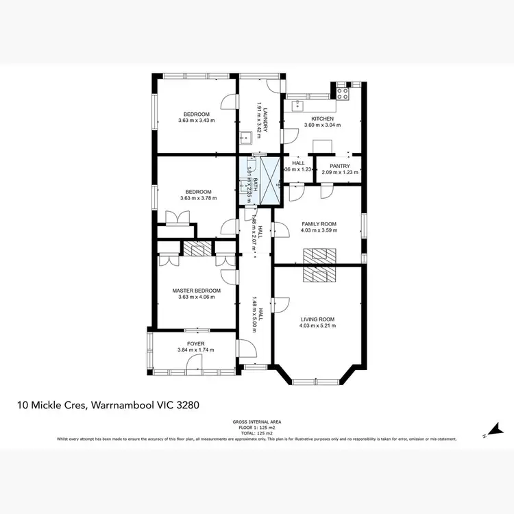 Floorplan of Homely house listing, 10 Mickle Crescent, Warrnambool VIC 3280