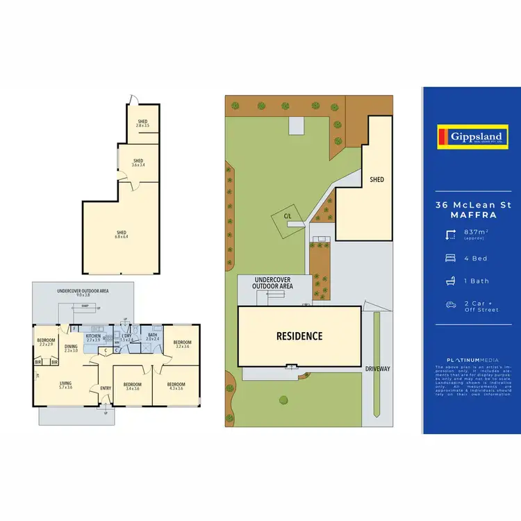 Floorplan of Homely house listing, 36 McLean Street, Maffra VIC 3860