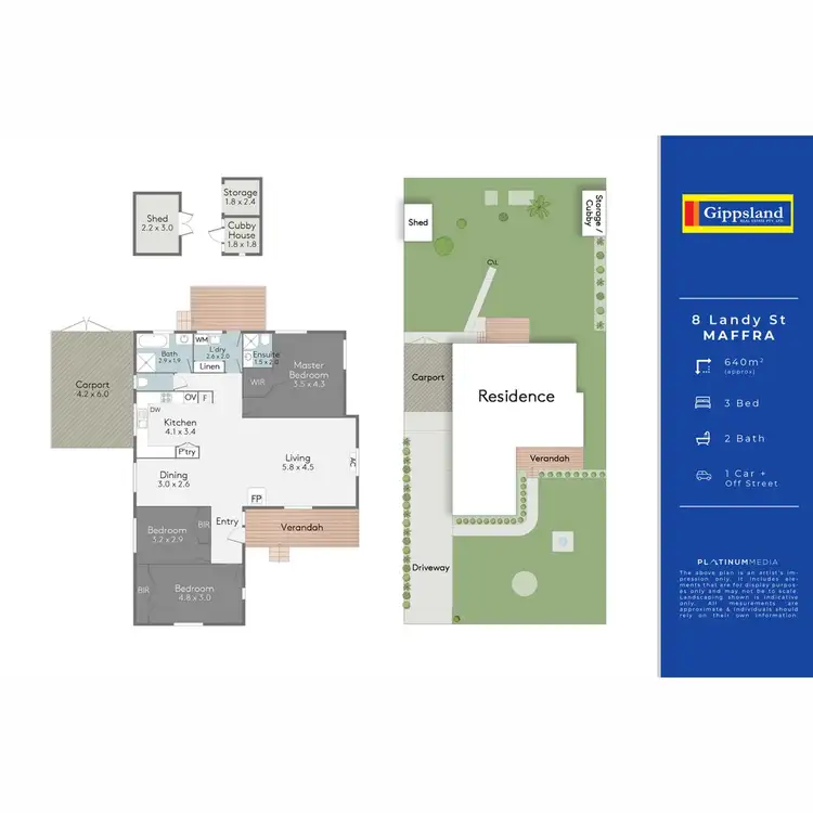 Floorplan of Homely house listing, 8 Landy Street, Maffra VIC 3860