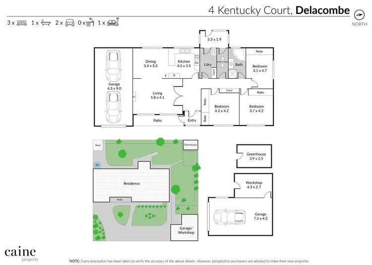 Floorplan of Homely house listing, 4 Kentucky Court, Delacombe VIC 3356