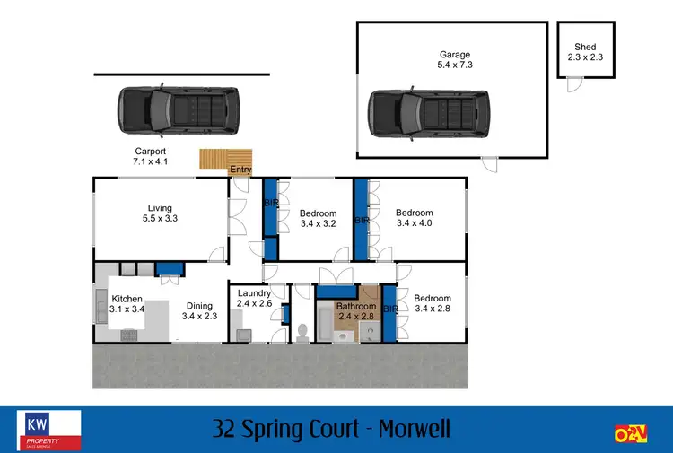 Floorplan of Homely house listing, 32 Spring Court, Morwell VIC 3840