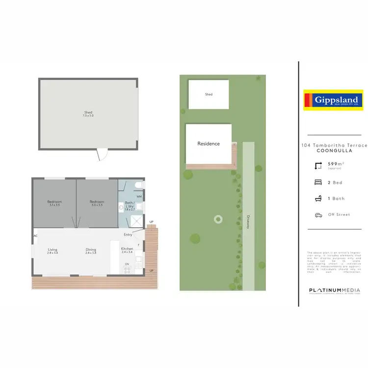 Floorplan of Homely house listing, 104 Tamboritha Terrace, Coongulla VIC 3860