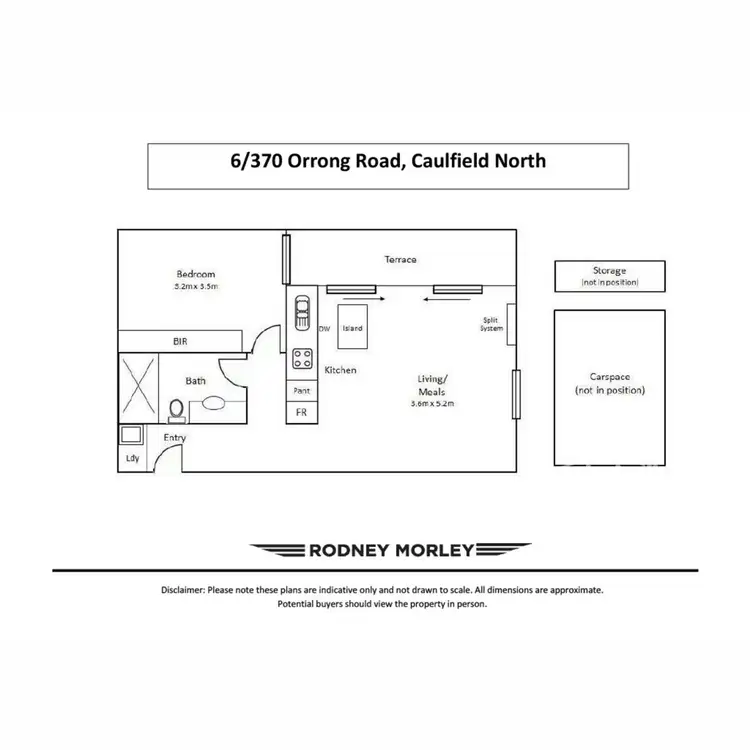 Floorplan of Homely unit listing, 6/370 Orrong Road, Caulfield North VIC 3161