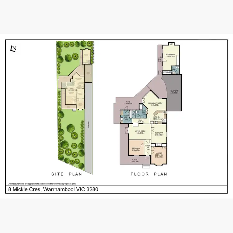 Floorplan of Homely house listing, 8 Mickle Crescent, Warrnambool VIC 3280
