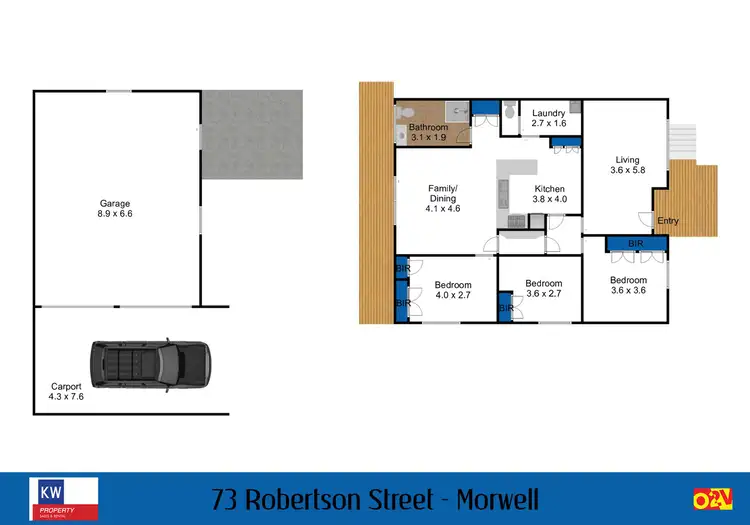 Floorplan of Homely house listing, 73 Robertson Street, Morwell VIC 3840