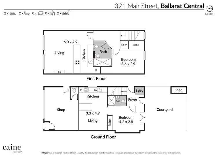 Floorplan of Homely apartment listing, 321 Mair Street, Ballarat Central VIC 3350