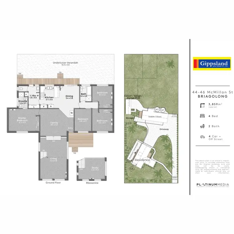 Floorplan of Homely house listing, 44-46 McMillan Street, Briagolong VIC 3860