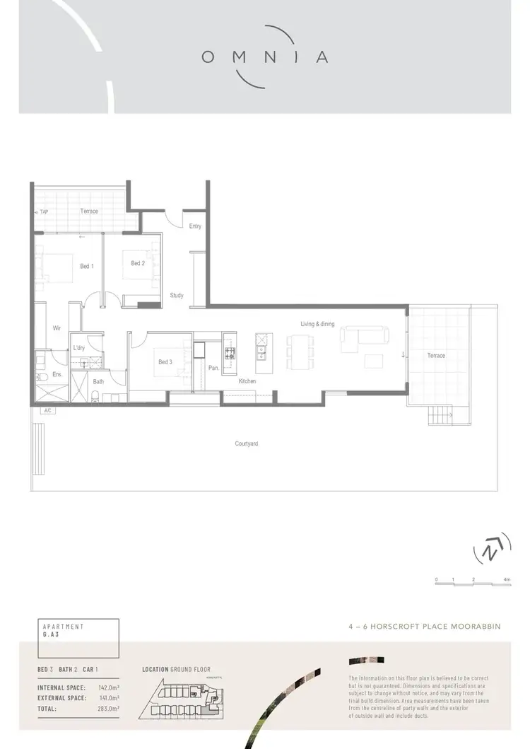 Floorplan of Homely apartment listing, G.A3/4-6 Horscroft Place, Moorabbin VIC 3189