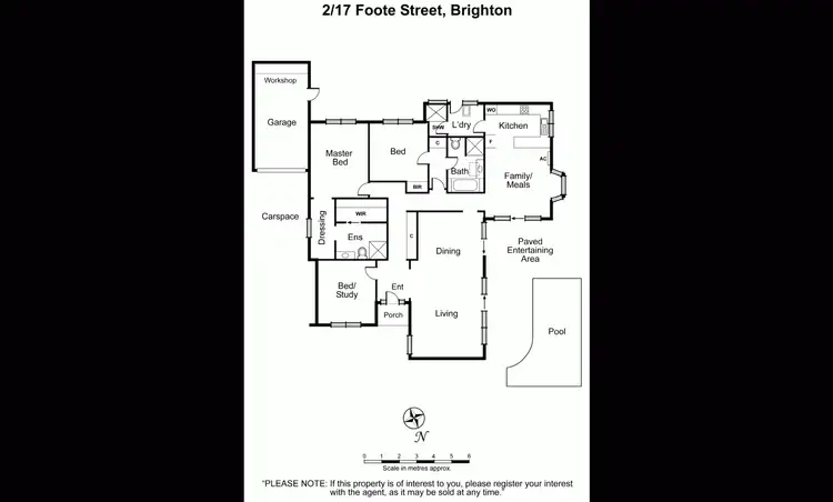 Floorplan of Homely house listing, 2/17 Foote Street, Brighton VIC 3186