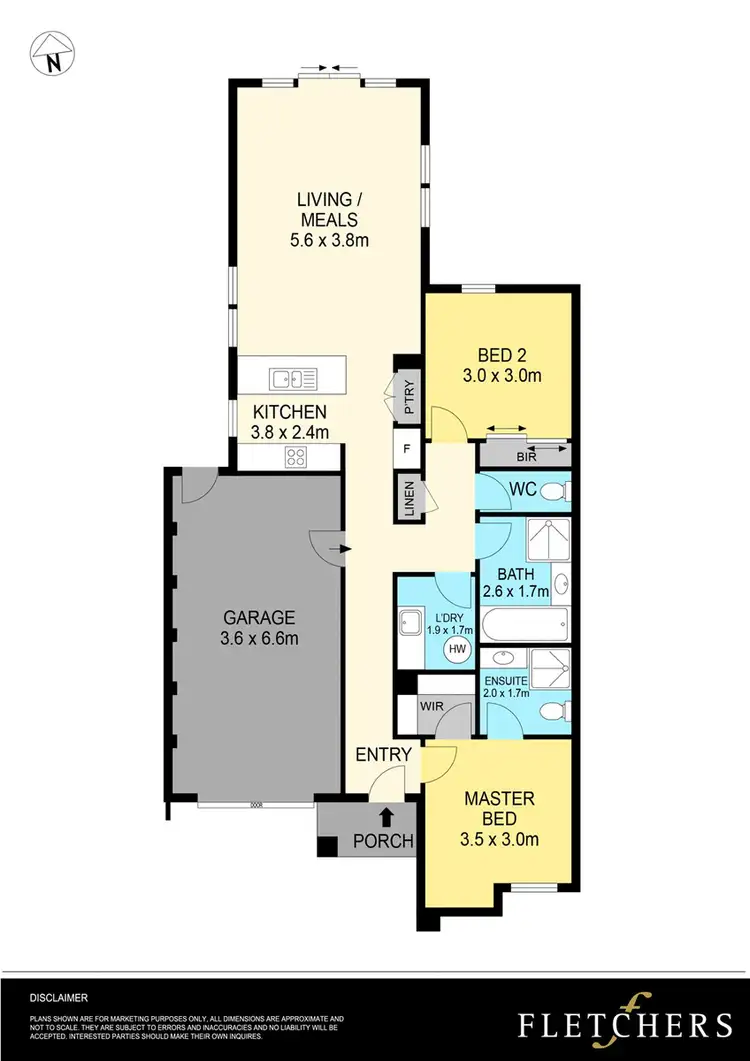 Floorplan of Homely unit listing, 6/491 Wiltshire Lane, Delacombe VIC 3356